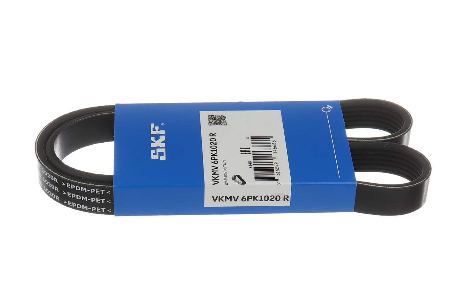 Courroie Trapézoïdale à Nervures - VKMV 6PK1020 R | SKF Rechange Automobile