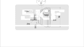 KIT JOINT, ARBRE D'entraînement PASCAL G1F044PC Pour DOBLO MPV 1.2 2001