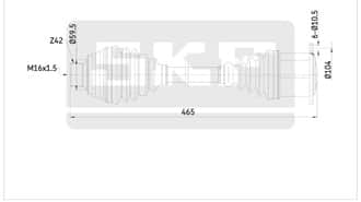 SKF VKJC 8676 - Arbre De Transmission | ATP Pièces Auto